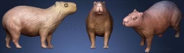 3D model Gold Capybara (STL)